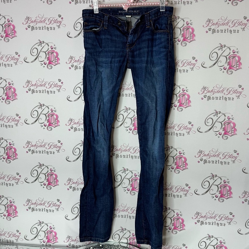 Banana Republic pants skinny Jeans Classic Style denim dark wash
